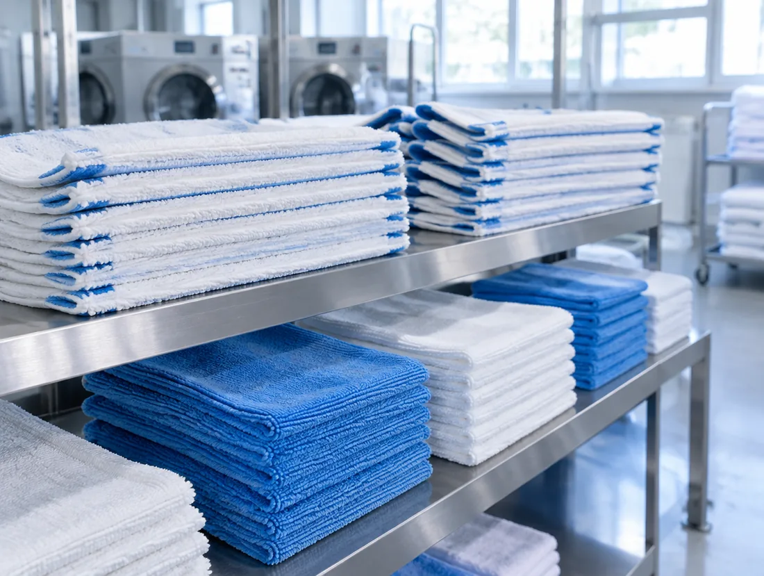 Moppwäsche: Wischbezüge, Mopps und Reinigungstücher